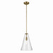 Kichler Canada - One Light Pendant - Everly - Natural Brass- Union Lighting Luminaires Decor