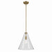 Kichler Canada - One Light Pendant - Everly - Natural Brass- Union Lighting Luminaires Decor