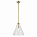 Kichler Canada - One Light Pendant - Everly - Natural Brass- Union Lighting Luminaires Decor