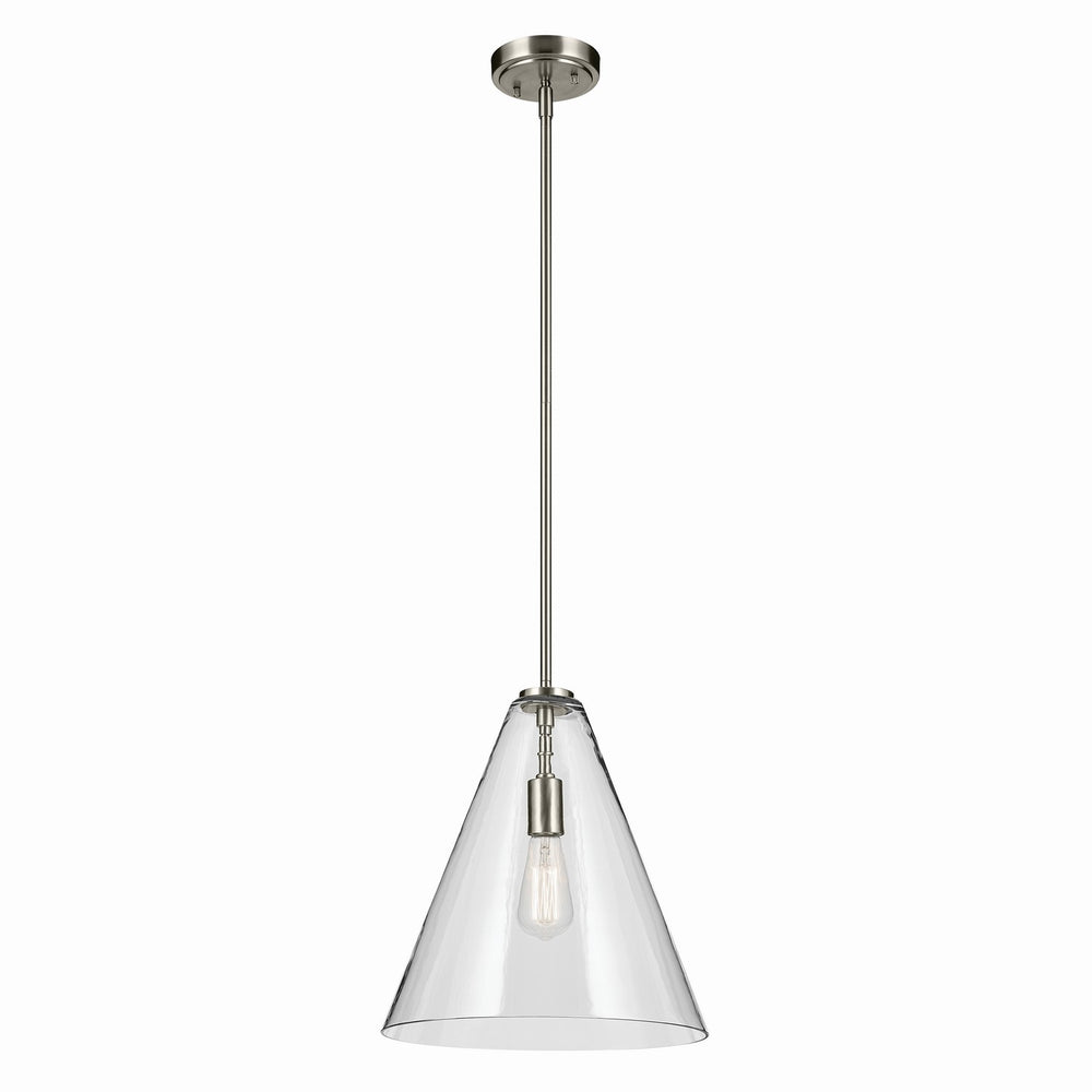 Kichler Canada - One Light Pendant - Everly - Brushed Nickel- Union Lighting Luminaires Decor