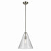 Kichler Canada - One Light Pendant - Everly - Brushed Nickel- Union Lighting Luminaires Decor