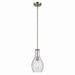 Kichler Canada - One Light Pendant - Everly - Brushed Nickel- Union Lighting Luminaires Decor