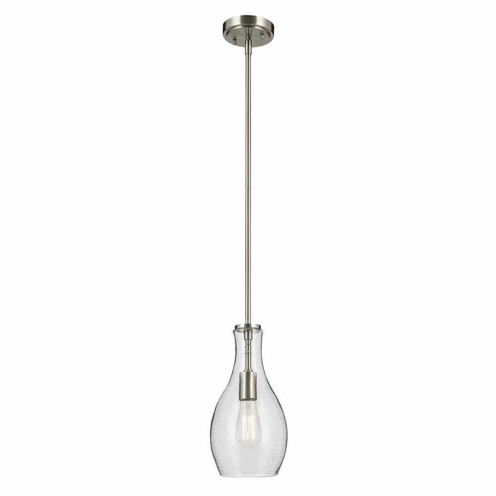 Kichler Canada - One Light Pendant - Everly - Brushed Nickel- Union Lighting Luminaires Decor