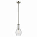 Kichler Canada - One Light Pendant - Everly - Brushed Nickel- Union Lighting Luminaires Decor