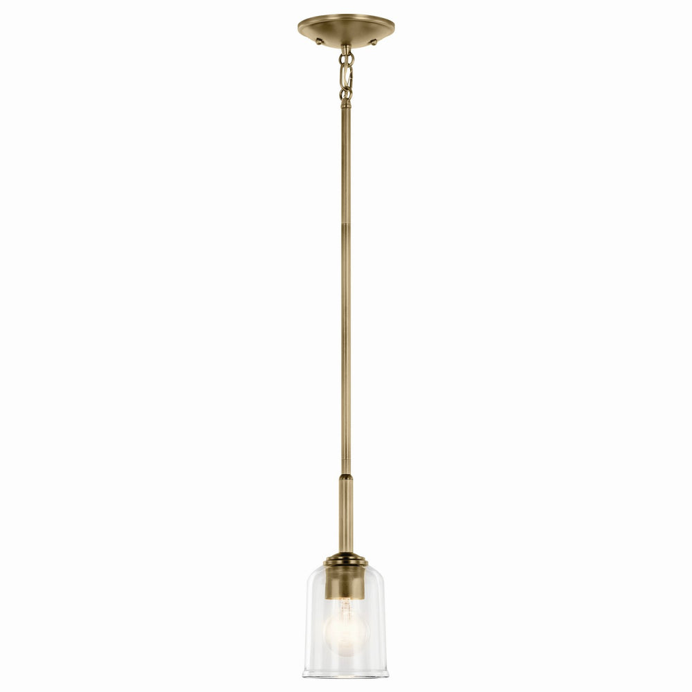 Kichler Canada - One Light Mini Pendant - Shailene - Natural Brass- Union Lighting Luminaires Decor