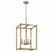 Kichler Canada - Four Light Foyer Pendant - Crosby - Natural Brass- Union Lighting Luminaires Decor