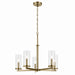 Kichler Canada - Five Light Chandelier - Crosby - Natural Brass- Union Lighting Luminaires Decor