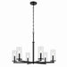 Kichler Canada - Six Light Chandelier - Crosby - Black- Union Lighting Luminaires Decor