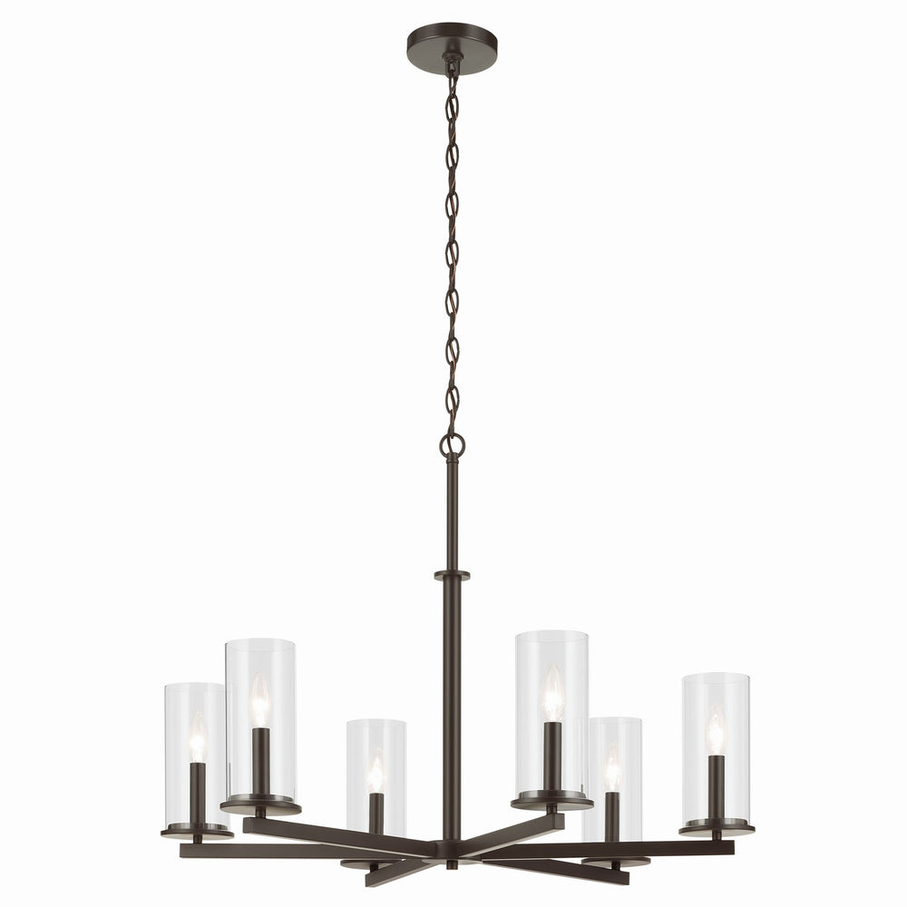 Kichler Canada - Six Light Chandelier - Crosby - Olde Bronze- Union Lighting Luminaires Decor