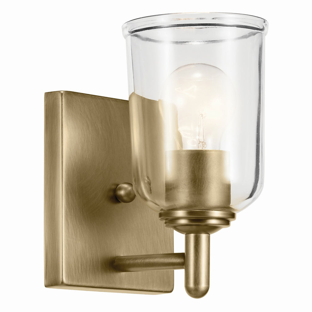 Kichler Canada - One Light Wall Sconce - Shailene - Natural Brass- Union Lighting Luminaires Decor