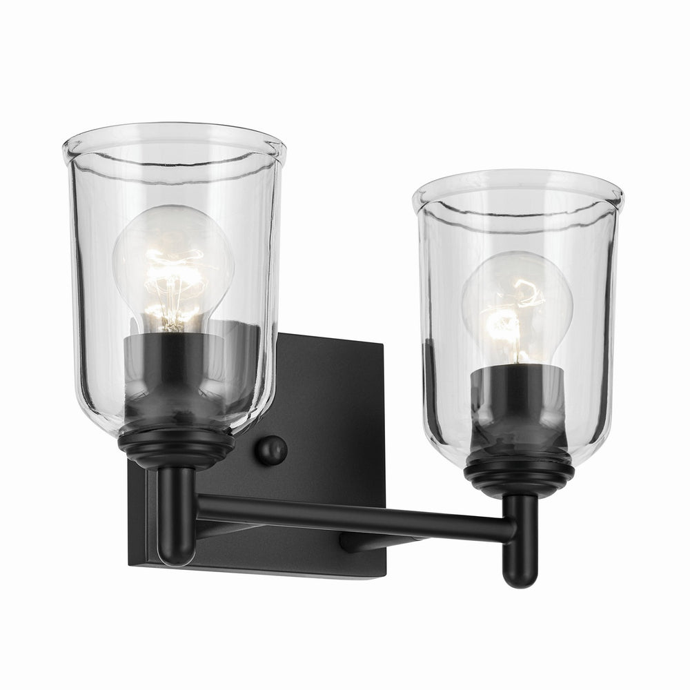 Kichler Canada - Two Light Bath - Shailene - Black- Union Lighting Luminaires Decor