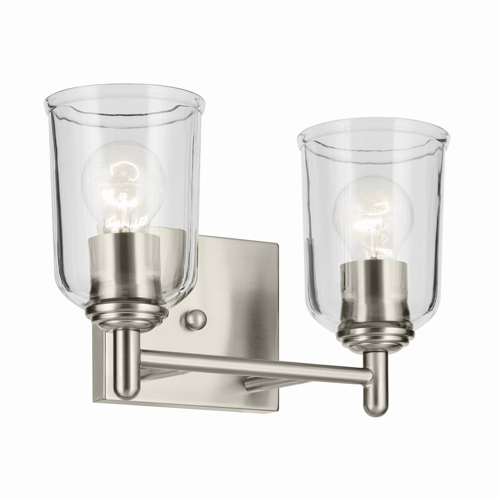 Kichler Canada - Two Light Bath - Shailene - Brushed Nickel- Union Lighting Luminaires Decor