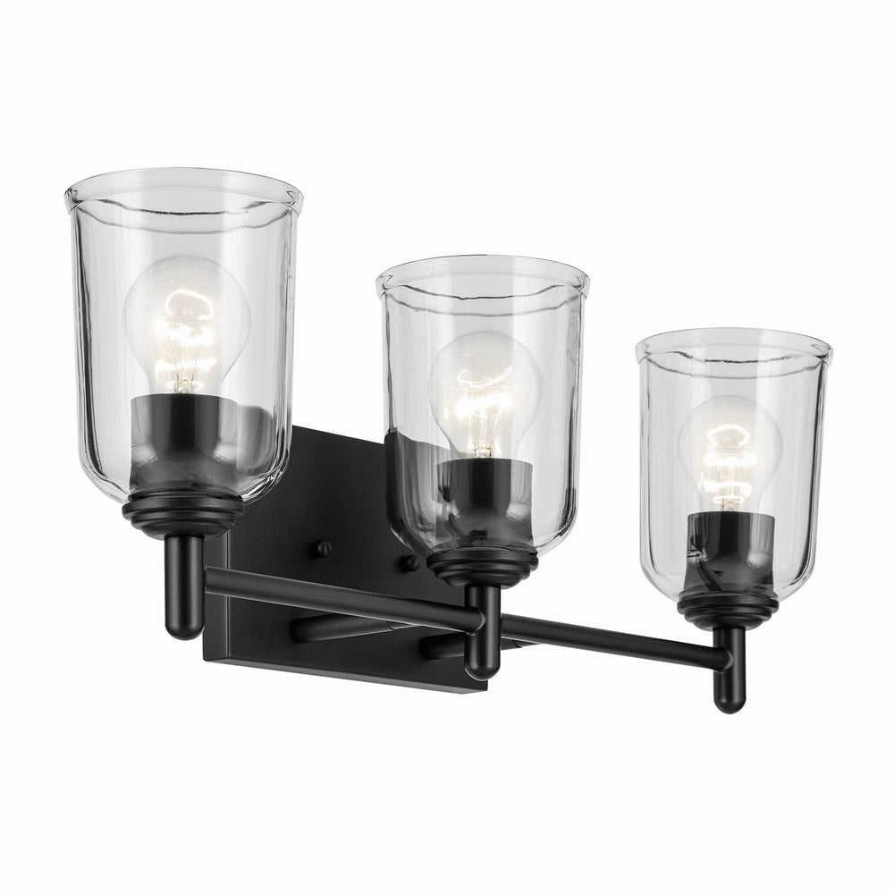 Kichler Canada - Three Light Bath - Shailene - Black- Union Lighting Luminaires Decor