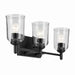 Kichler Canada - Three Light Bath - Shailene - Black- Union Lighting Luminaires Decor