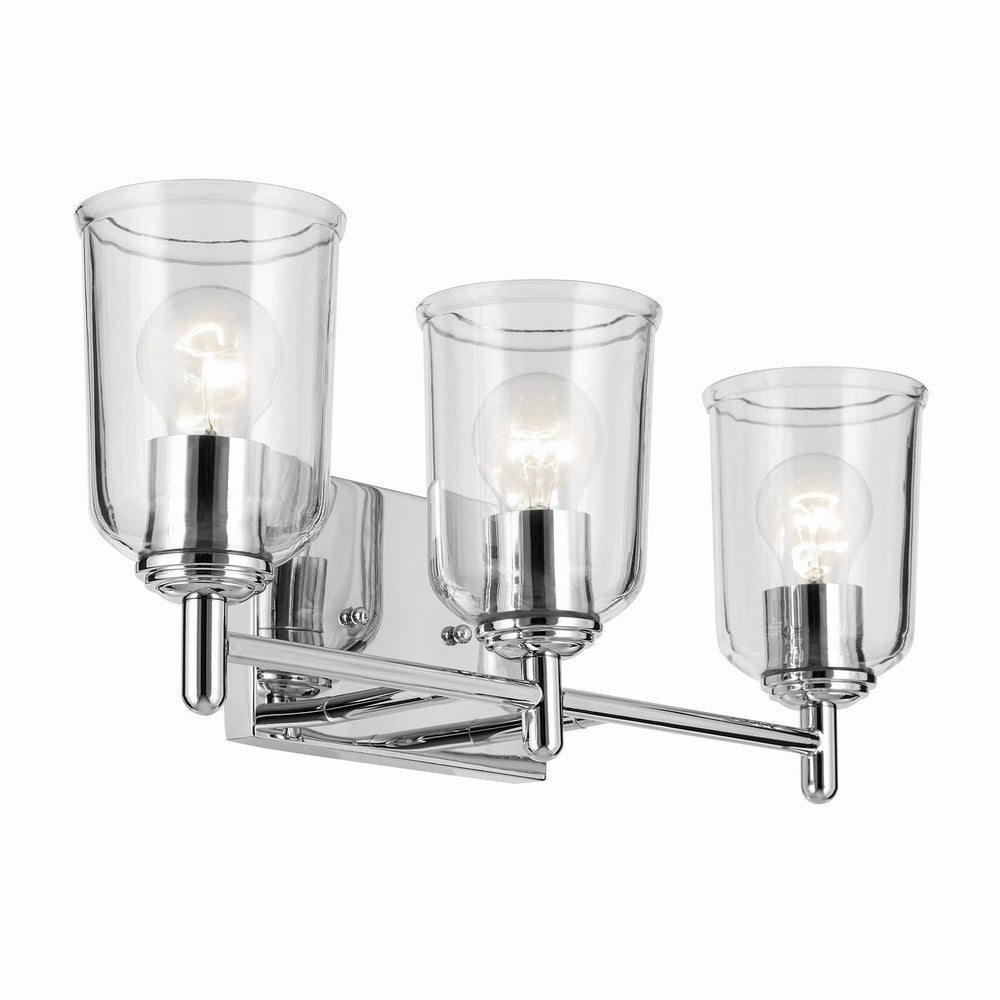 Kichler Canada - Three Light Bath - Shailene - Chrome- Union Lighting Luminaires Decor