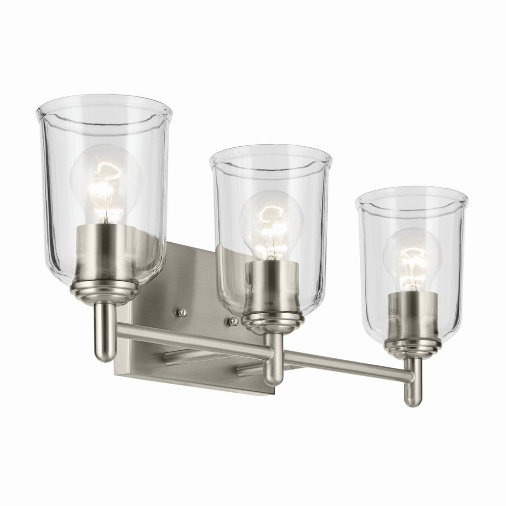 Kichler Canada - Three Light Bath - Shailene - Brushed Nickel- Union Lighting Luminaires Decor