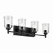 Kichler Canada - Four Light Bath - Shailene - Black- Union Lighting Luminaires Decor