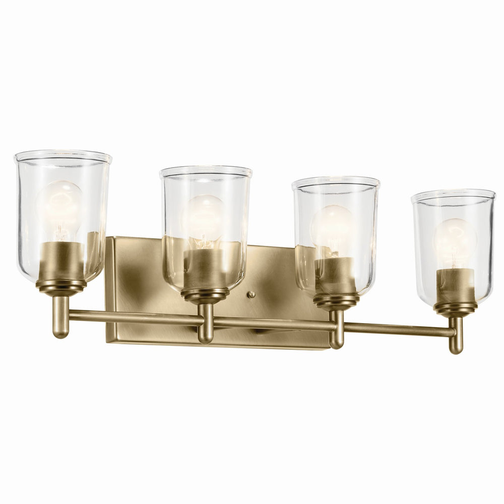 Kichler Canada - Four Light Bath - Shailene - Natural Brass- Union Lighting Luminaires Decor