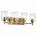 Kichler Canada - Four Light Bath - Shailene - Natural Brass- Union Lighting Luminaires Decor