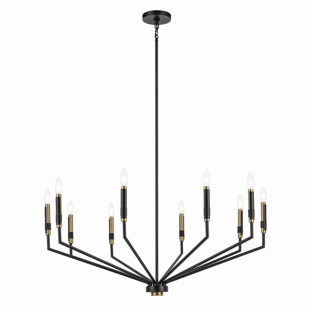 Kichler Canada - Ten Light Chandelier - Armand - Black- Union Lighting Luminaires Decor