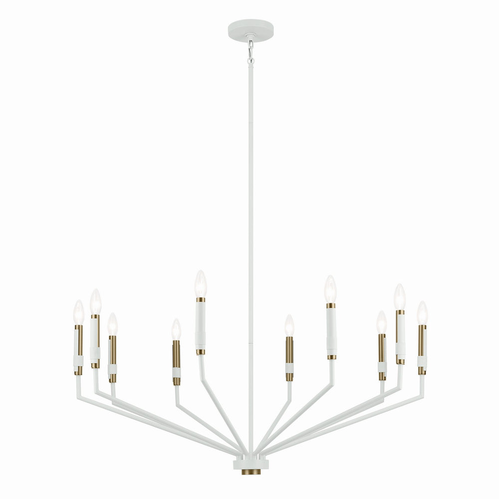 Kichler Canada - Ten Light Chandelier - Armand - White- Union Lighting Luminaires Decor