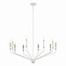 Kichler Canada - Ten Light Chandelier - Armand - White- Union Lighting Luminaires Decor
