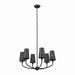 Kichler Canada - Six Light Chandelier - Adeena - Black- Union Lighting Luminaires Decor