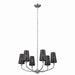 Kichler Canada - Six Light Chandelier - Adeena - Classic Pewter- Union Lighting Luminaires Decor