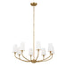 Kichler Canada - Eight Light Chandelier - Adeena - Brushed Natural Brass- Union Lighting Luminaires Decor