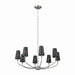 Kichler Canada - Eight Light Chandelier - Adeena - Classic Pewter- Union Lighting Luminaires Decor