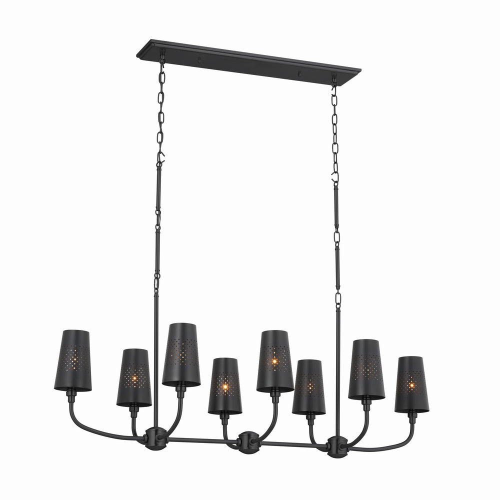 Kichler Canada - Eight Light Linear Chandelier - Adeena - Black- Union Lighting Luminaires Decor