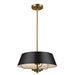 Kichler Canada - Three Light Pendant/Semi Flush - Luella - Black- Union Lighting Luminaires Decor