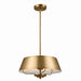 Kichler Canada - Three Light Pendant/Semi Flush - Luella - Brushed Natural Brass- Union Lighting Luminaires Decor