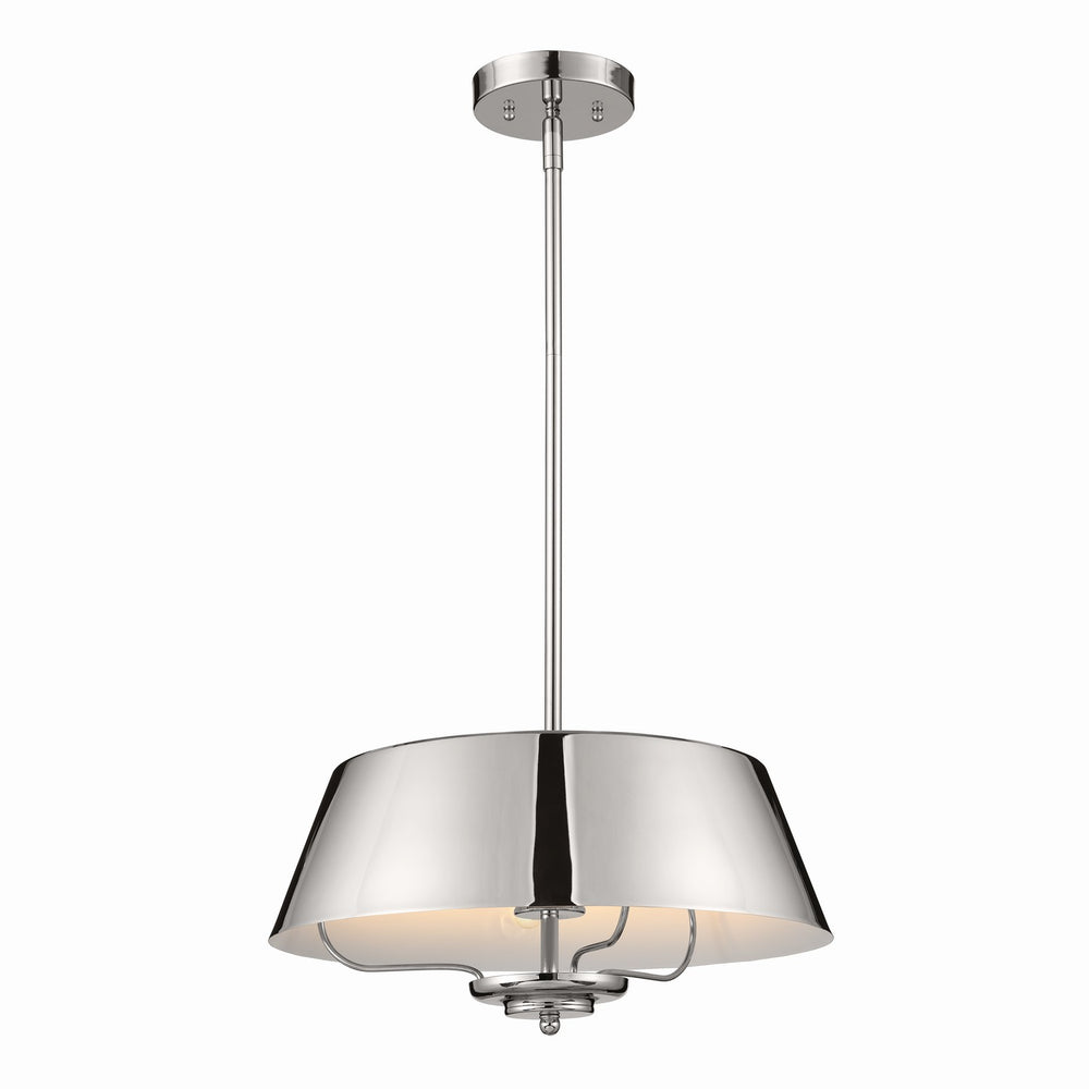 Kichler Canada - Three Light Pendant/Semi Flush - Luella - Polished Nickel- Union Lighting Luminaires Decor