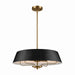 Kichler Canada - Four Light Pendant/Semi Flush - Luella - Black- Union Lighting Luminaires Decor