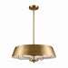 Kichler Canada - Four Light Pendant/Semi Flush - Luella - Brushed Natural Brass- Union Lighting Luminaires Decor