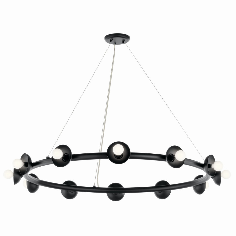 Kichler Canada - 12 Light Chandelier - Palta - Black- Union Lighting Luminaires Decor