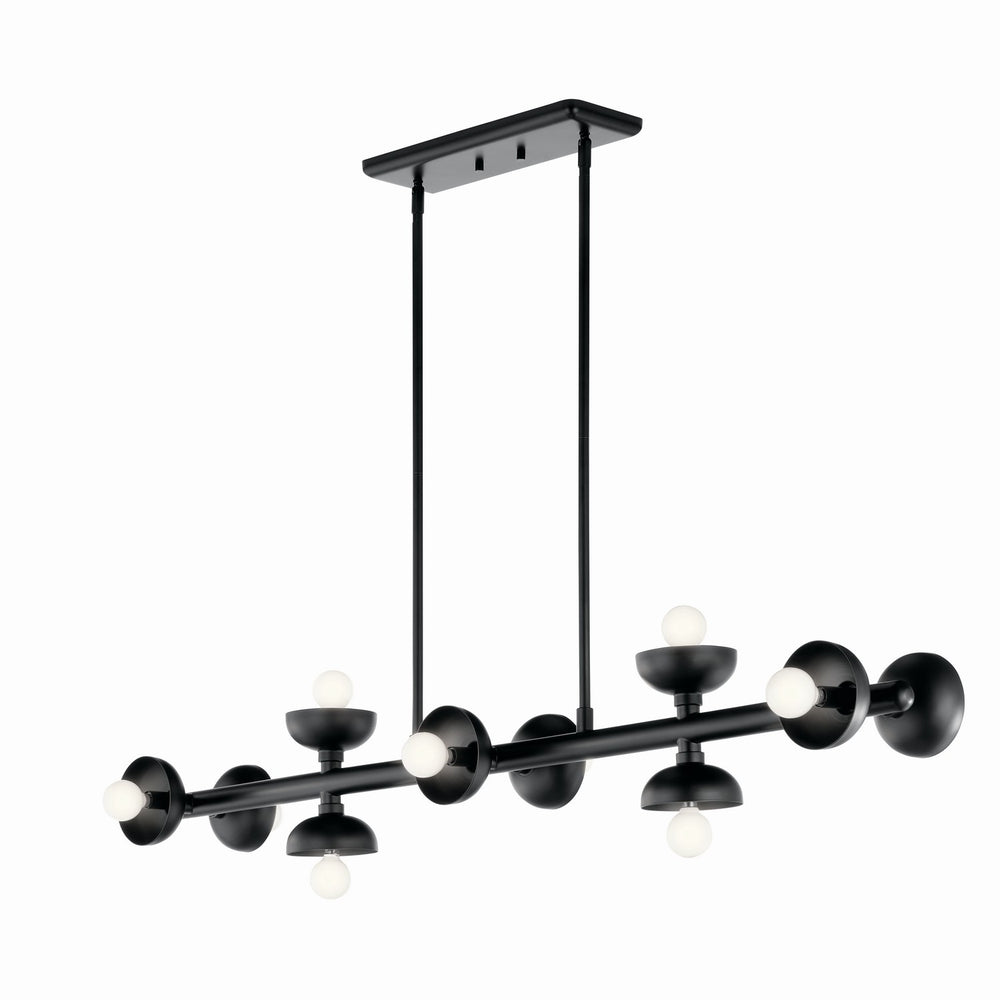 Kichler Canada - Ten Light Linear Chandelier - Palta - Black- Union Lighting Luminaires Decor