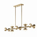 Kichler Canada - Ten Light Linear Chandelier - Palta - Champagne Bronze- Union Lighting Luminaires Decor