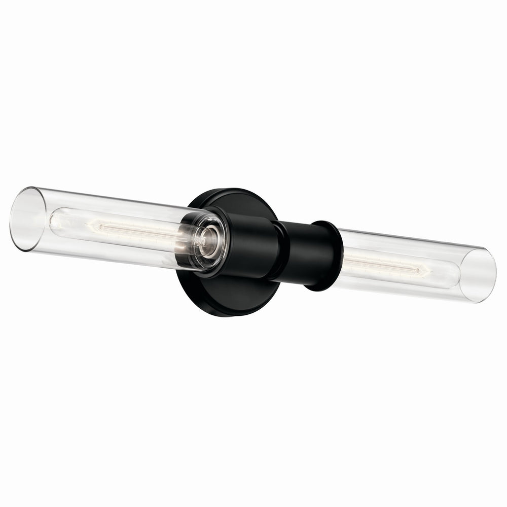 Kichler Canada - Two Light Wall Sconce - Aviv - Black- Union Lighting Luminaires Decor