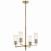 Kichler Canada - Four Light Chandelier - Velestino - Champagne Bronze- Union Lighting Luminaires Decor