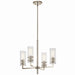 Kichler Canada - Four Light Chandelier - Velestino - Polished Nickel- Union Lighting Luminaires Decor