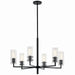 Kichler Canada - Six Light Chandelier - Velestino - Black- Union Lighting Luminaires Decor