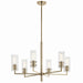 Kichler Canada - Six Light Chandelier - Velestino - Champagne Bronze- Union Lighting Luminaires Decor