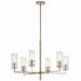 Kichler Canada - Six Light Chandelier - Velestino - Polished Nickel- Union Lighting Luminaires Decor