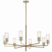 Kichler Canada - Eight Light Chandelier - Velestino - Champagne Bronze- Union Lighting Luminaires Decor