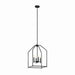 Kichler Canada - Four Light Foyer Pendant - Madden - Black- Union Lighting Luminaires Decor