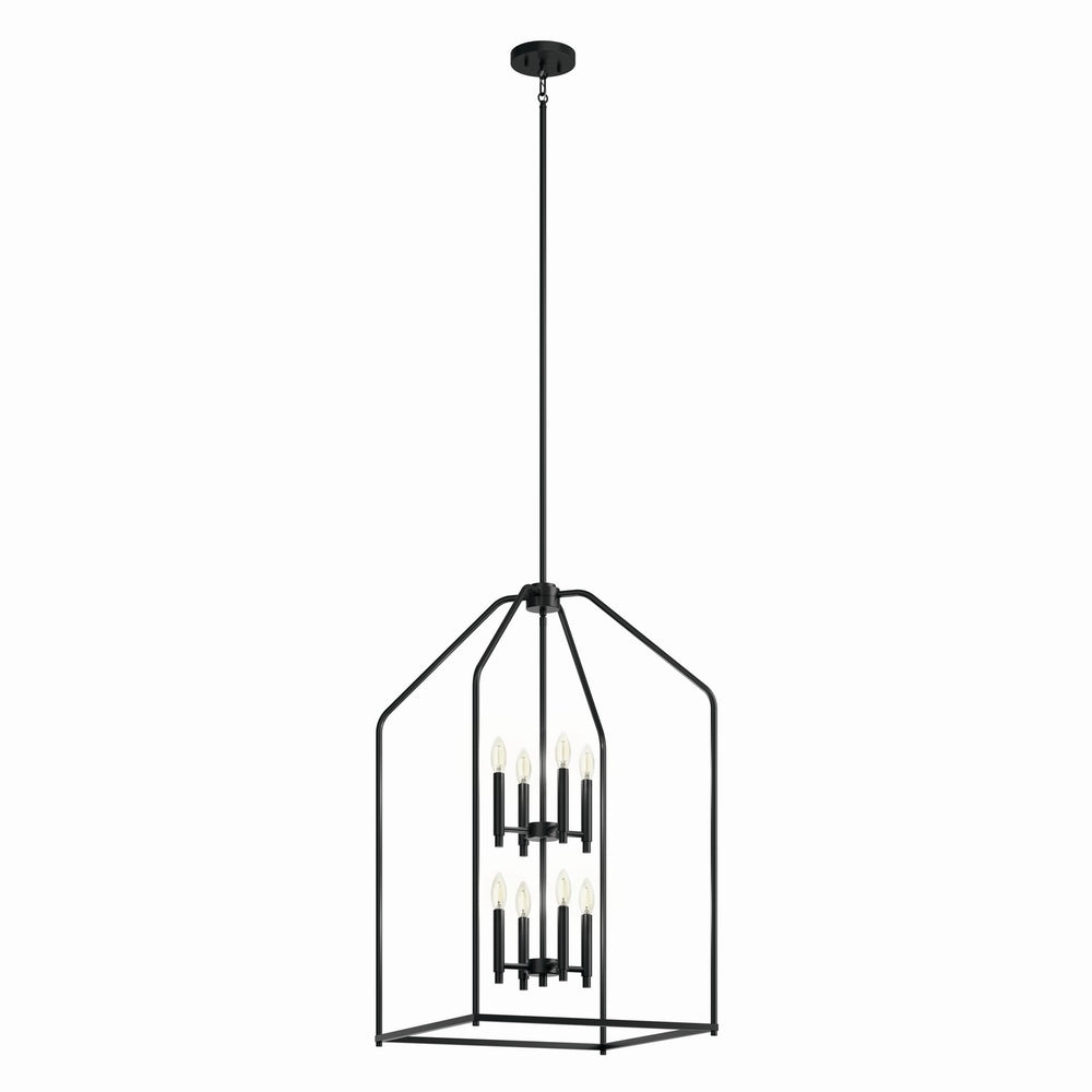 Kichler Canada - Eight Light Foyer Pendant - Madden - Black- Union Lighting Luminaires Decor