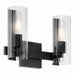 Kichler Canada - Two Light Vanity - Jemsa - Black- Union Lighting Luminaires Decor