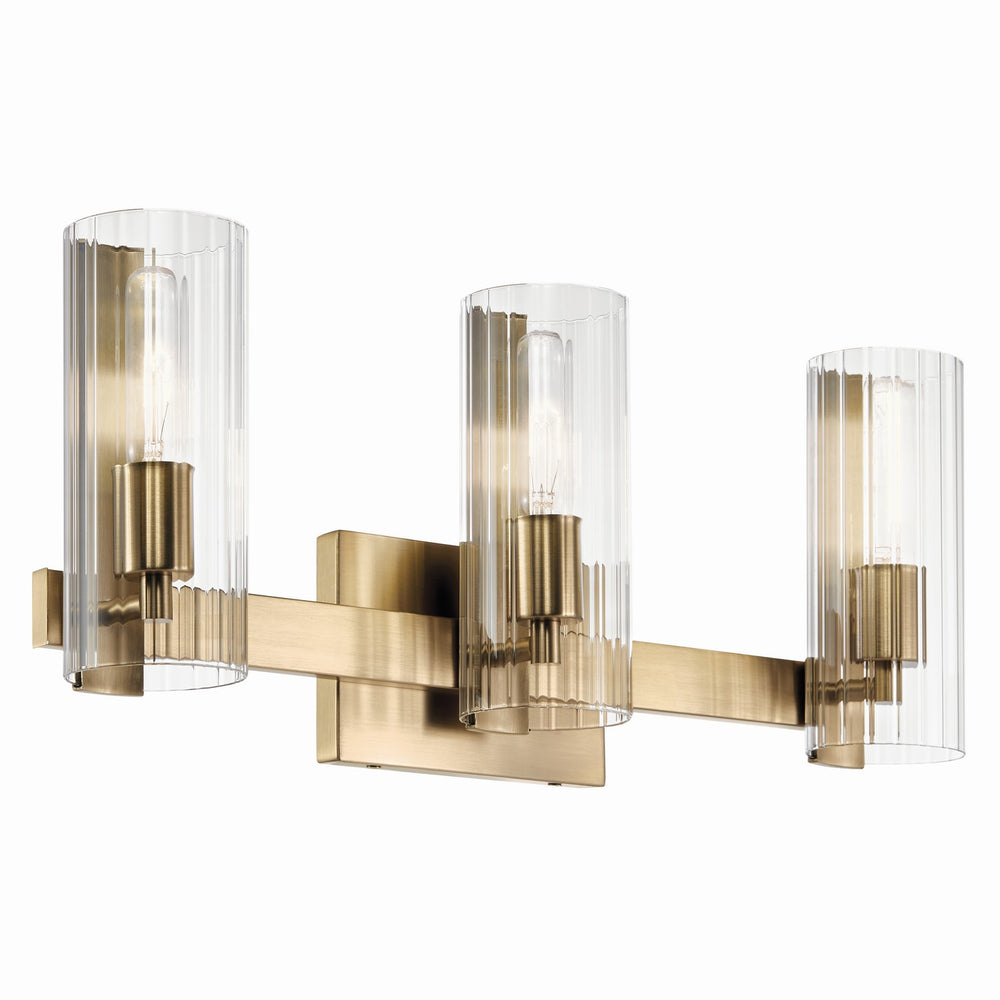 Kichler Canada - Three Light Vanity - Jemsa - Champagne Bronze- Union Lighting Luminaires Decor